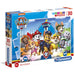 Puzzle assemblé Paw Patrol 30 pièces mesurant 33,5 x 23,5 cm avec personnages de la série animée pour enfants.
