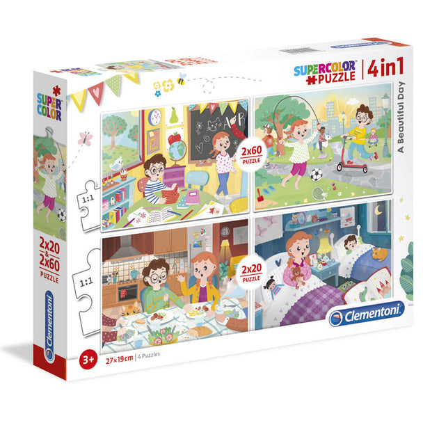 Puzzle assemblé A Beautiful Day de CLEMENTONI montrant les détails et la qualité des pièces pour enfants et adultes.