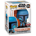 Emballage exclusif de la figurine Funko POP Star Wars Mandalorian Death Watch Two Stripes avec logo Funko