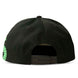 Casquette snapback verte Slytherin Harry Potter vue de face avec logo brodé DIFUZED