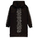 Robe à capuche femme Star Wars DIFUZED vue de face avec motifs originaux sur fond sombre