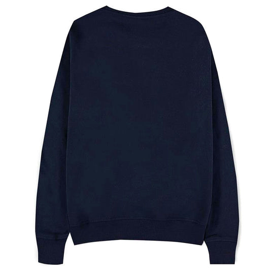 Sweat Harry Potter DIFUZED avec écussons colorés des quatre maisons de Poudlard sur fond noir
