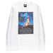 Détail du tissu du sweat Star Wars vintage montrant la texture coton-polyester et l'impression du poster