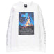 Détail du tissu du sweat Star Wars vintage montrant la texture coton-polyester et l'impression du poster