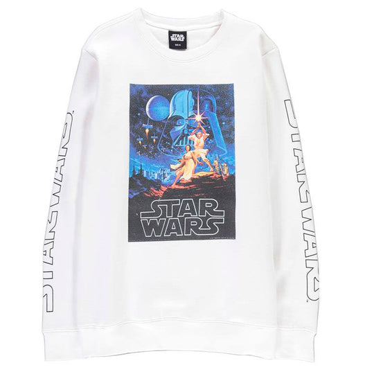 Vue de dos du sweat Star Wars Vintage Poster avec logo DIFUZED visible