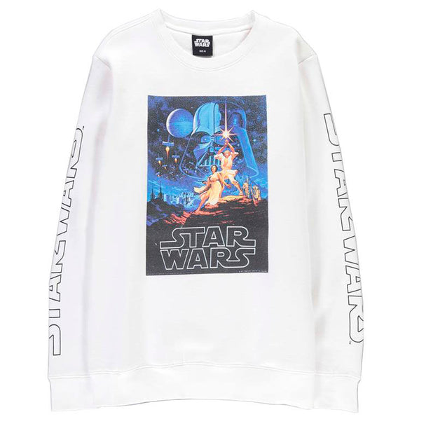 Vue de dos du sweat Star Wars Vintage Poster avec logo DIFUZED visible
