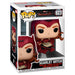 Vue rapprochée de la figurine Funko POP Scarlet Witch avec détails précis et couleurs vives Marvel