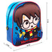 Profil du sac à dos Harry Potter 3D montrant la profondeur et les bretelles rembourrées