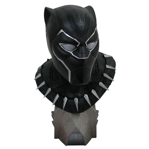 Buste Marvel Black Panther de 25cm en résine, édition limitée numérotée, sculpté par Rocco Tartamella.
