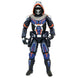 Figurine articulée Marvel Black Widow Taskmaster de 18cm signée DIAMOND SELECT en position dynamique sur fond blanc