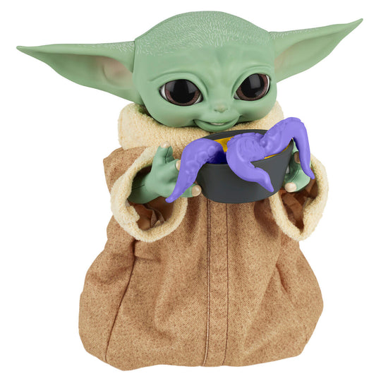 Figurine Baby Yoda en mouvement avec effets sonores activés
