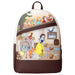 Vue arrière du sac à dos Loungefly Blanche-Neige avec bretelles ajustables et finition de qualité