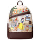 Vue arrière du sac à dos Loungefly Blanche-Neige avec bretelles ajustables et finition de qualité