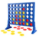 Grille de jeu Connect 4 Hasbro avec jetons rouges et jaunes alignés prête à jouer