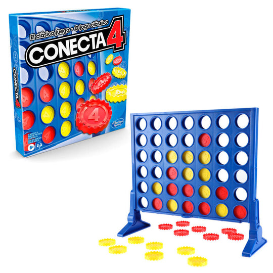 Supports latéraux et barre de serrage du jeu Connect 4 Hasbro en plastique rouge vif