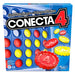 Boîte du jeu Connect 4 Hasbro avec instructions et accessoires visibles autour