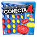 Boîte du jeu Connect 4 Hasbro avec instructions et accessoires visibles autour