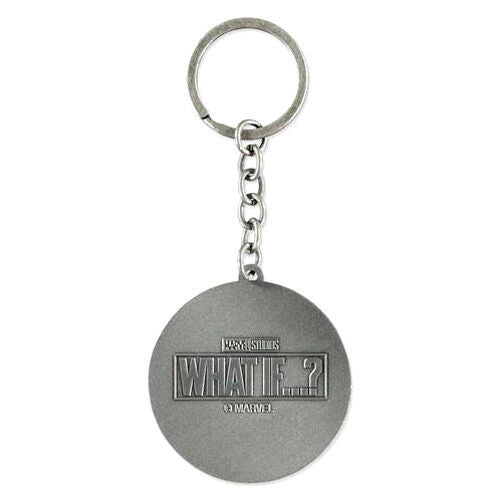Porte-clés Marvel What If...? en alliage de zinc avec design coloré, vue de face sur fond blanc