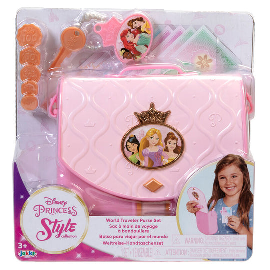 Enfant jouant avec le set sac à main Disney Princess World Traveler