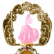 Figurine Disney avec coiffure soignée et robe à volants colorés