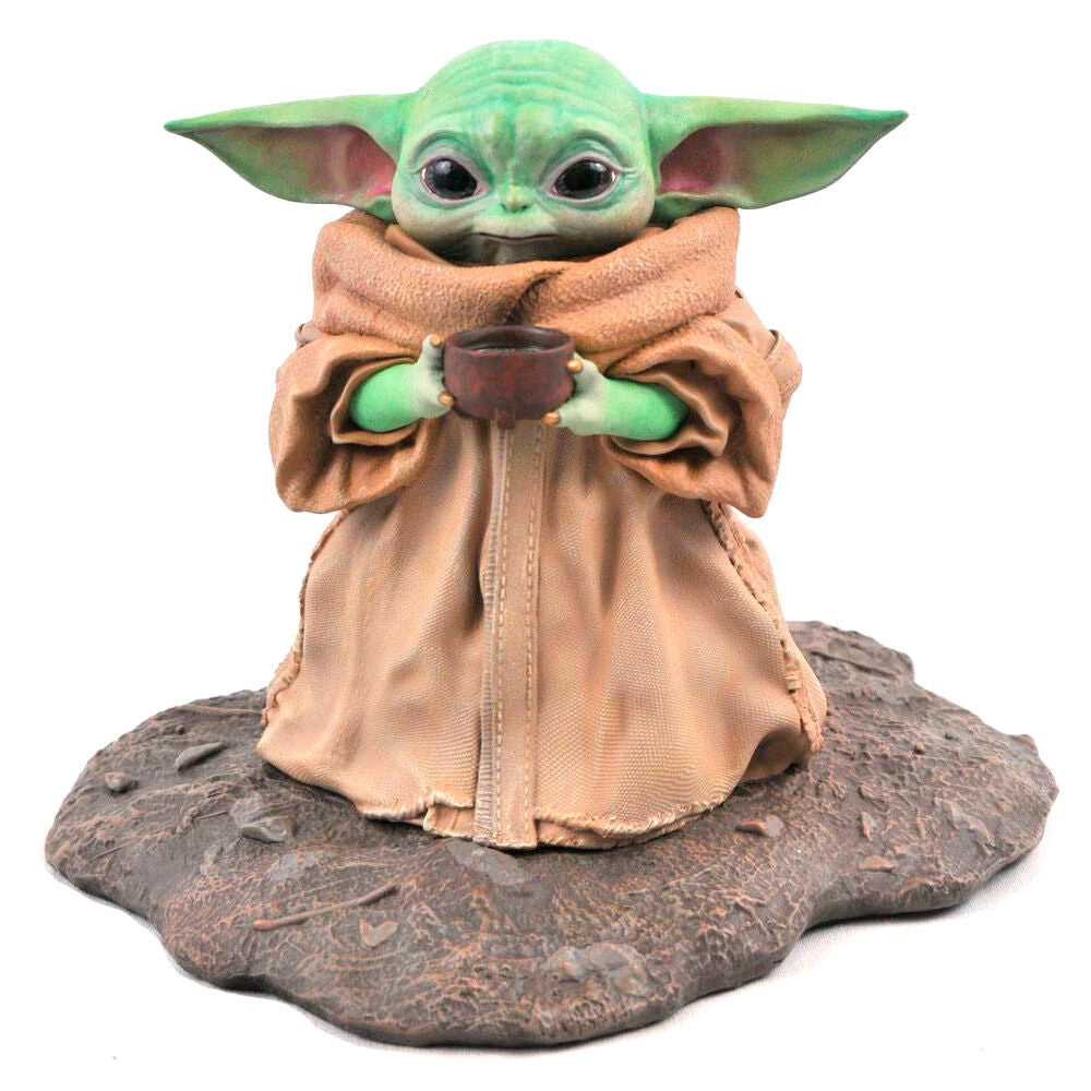 Ensemble complet des 5 images montrant différents angles de la statue The Child 17cm