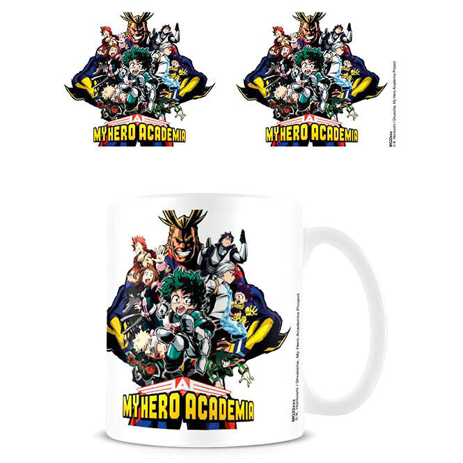 Mug My Hero Academia Character Burst avec design coloré et capacité de 315ml, produit par PYRAMID.