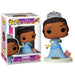 Figurine Funko POP de la princesse Tiana Disney Ultimate Princess, vue avant dans sa boîte vitrine de 9 cm
