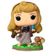 Vue rapprochée de la figurine Disney Aurore Funko POP avec détails précis et couleurs vives