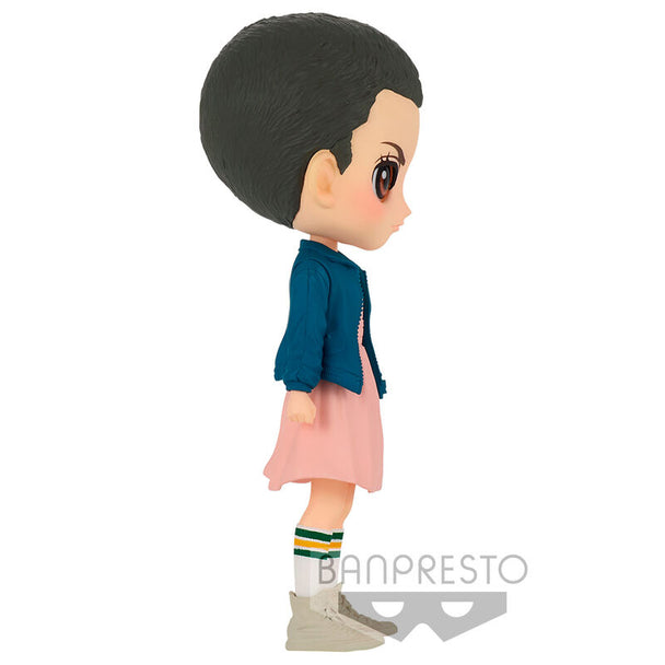 Figurine Eleven Stranger Things Q Posket vue de face, 13cm en PVC par BANPRESTO