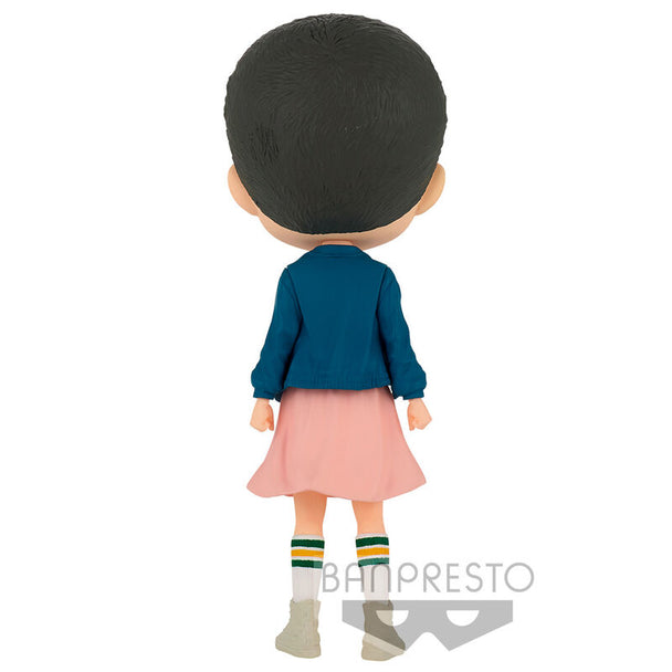 Détail du visage expressif de la figurine Eleven Q Posket avec couleurs vives et finitions soignées