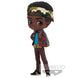 Présentation complète de la figurine Lucas Q Posket Stranger Things sur fond blanc, hauteur 13 cm