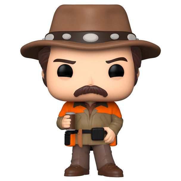 Vue rapprochée de la figurine Ron Hunter Funko POP avec détails précis et couleurs vives
