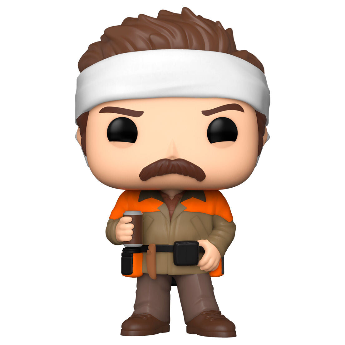 Boîte collector Funko POP Ron Hunter Parks and Rec avec version Chase exclusive visible