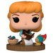 Vue latérale de la figurine Funko POP Cendrillon montrant les détails de la robe bleue et des cheveux blonds
