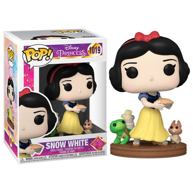 Figurine Funko POP Blanche-Neige Disney Ultimate Princess vue de face dans sa boîte vitrée transparente