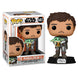 Figurine Funko POP Mandalorian Mando tenant l'Enfant en vinyle de 9 cm dans sa boîte vitrine