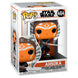 Zoom sur la figurine Funko POP Ahsoka Tano de 9 cm avec ses sabres lumineux détaillés