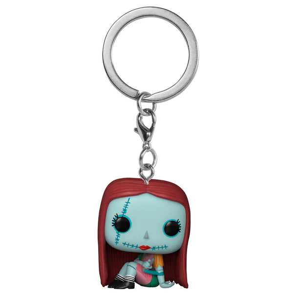 Porte-clés FUNKO Pocket POP représentant Sally de Nightmare Before Christmas, vue de face avec détails colorés et expression douce