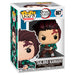 Vue de profil de la figurine Funko POP Tanjiro Kamado Demon Slayer montrant son kimono traditionnel et épée