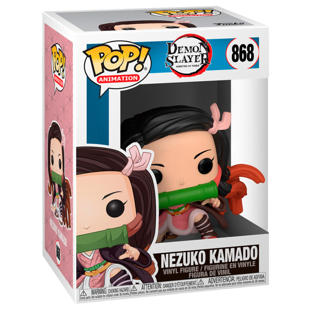 Boîte vitrine de la figurine Funko POP Nezuko Kamado Demon Slayer, idéale pour collectionneurs