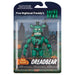 Zoom sur la tête de la figurine Dreadbear montrant ses caractéristiques uniques et son expression effrayante