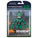 Zoom sur la tête de la figurine Dreadbear montrant ses caractéristiques uniques et son expression effrayante
