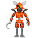 Vue latérale de la figurine Grim Foxy Funko Pop sur fond neutre mettant en valeur sa posture et ses couleurs