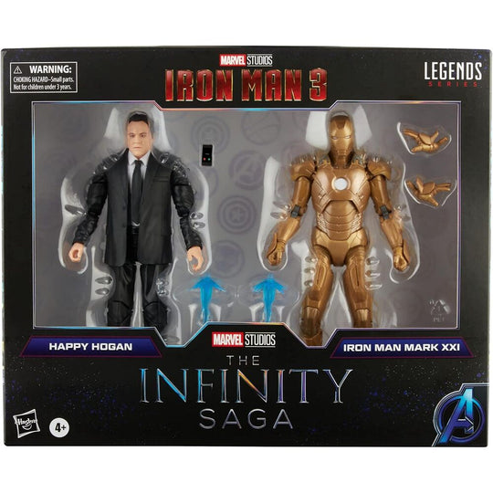 Figurine articulée Happy Hogan de 15 cm issue de Marvel Iron Man 3 avec détails précis