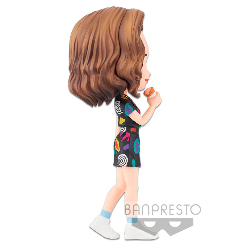 Vue arrière de la figurine Stranger Things Eleven avec détails du costume