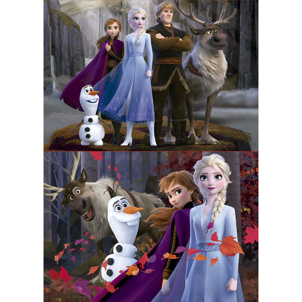 Puzzle Disney Frozen 2 avec Olaf et Sven dans un décor hivernal, 100 pièces