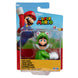 Figurine Cat Luigi de Super Mario en position debout, vue de face, haute de 6,5 cm
