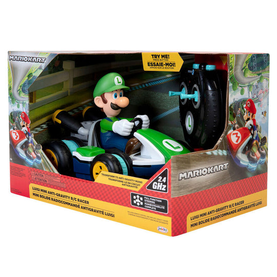 Télécommande ergonomique utilisée pour contrôler la voiture Luigi Mario Kart