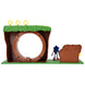 Décor et plateforme du playset Sonic The Hedgehog Green Hill Zone avec ressort visible