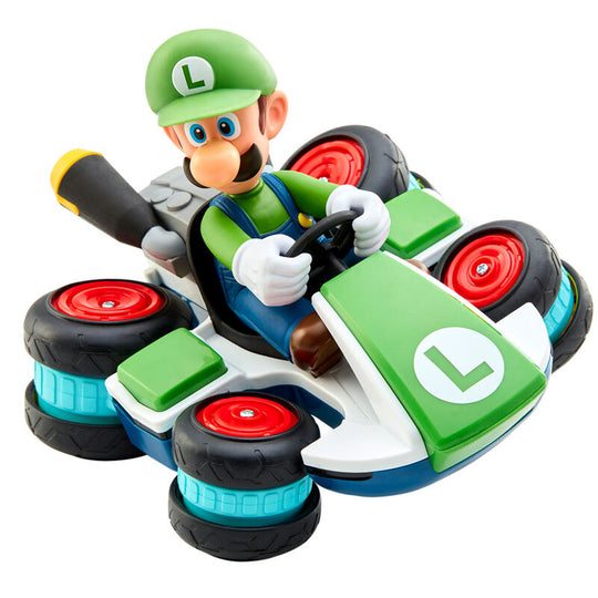 Détail du logo Nintendo Mario Kart sur le capot de la voiture radiocommandée